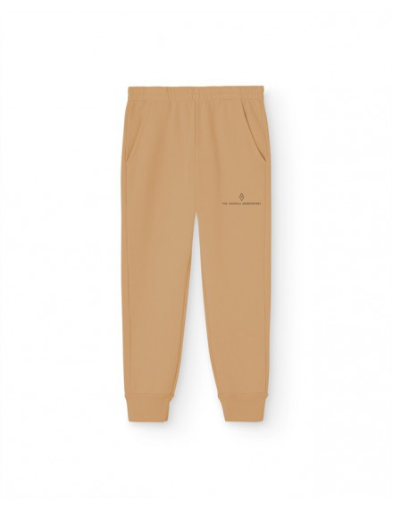 THE ANIMALS OBSERVATORY SWEATPANTS DRACO KID TAN