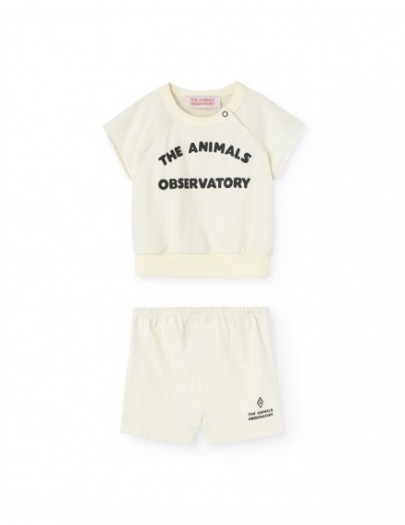 THE ANIMALS OBSERVATORY T-SHIRT SQUAB SET WHITE