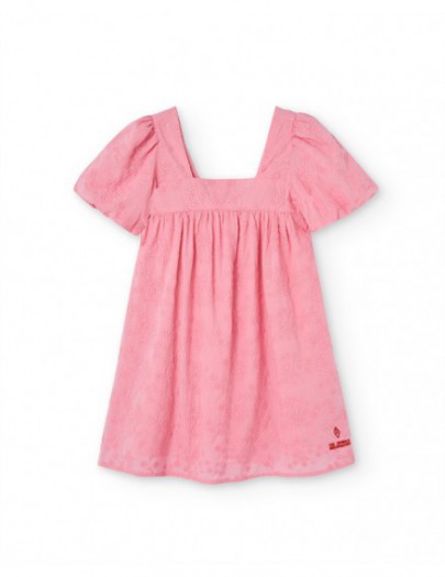 THE ANIMALS OBSERVATORY MINI DRESS DODO KID PINK