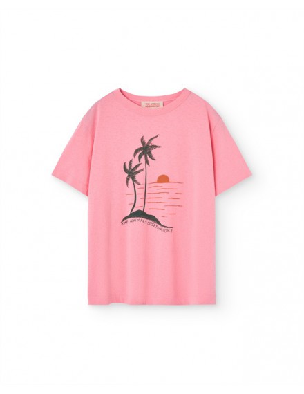 THE ANIMALS OBSERVATORY T-SHIRT BIG ROOSTER PINK