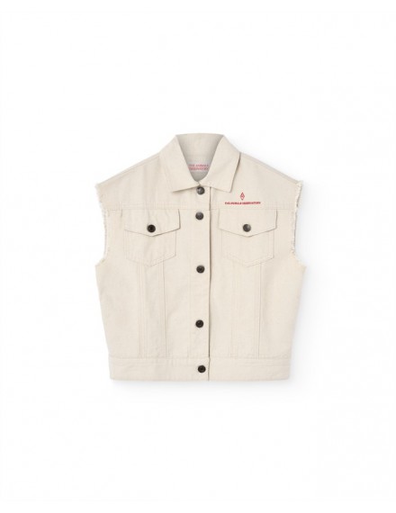 THE ANIMALS OBSERVATORY VEST KID HOG RAW WHITE