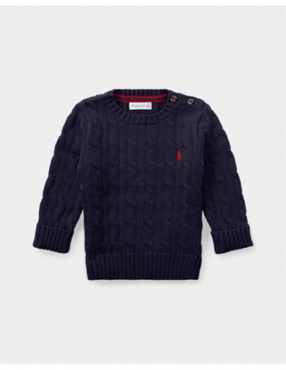 RALPH LAUREN KABEL TRUI NAVY