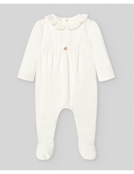 PAZ RODRIGUEZ NEWBORN ROMPER CREAM