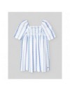 PAZ RODRIGUEZ WOVEN INFANT DRESS BLUE/WHITE