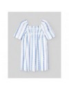 PAZ RODRIGUEZ WOVEN INFANT DRESS BLUE/WHITE