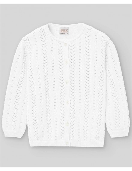 PAZ RODRIGUEZ CARDIGAN GRANJA WHITE