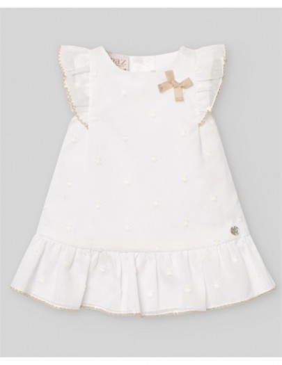 PAZ RODRIGUEZ DRESS LINO WHITE