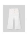 PAZ RODRIGUEZ FLOR WOVEN TROUSSERS WHITE