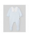 PAZ RODRIGUEZ NEWBORN ROMPER BLUE/WHITE