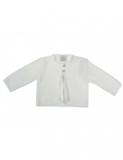 PAZ RODRIGUEZ CARDIGAN ESENCIAL WHITE