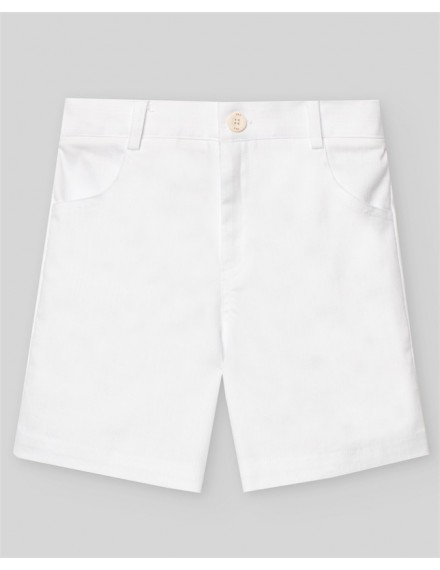 PAZ RODRIGUEZ WOVEN SHORT ESENCIAL WHITE