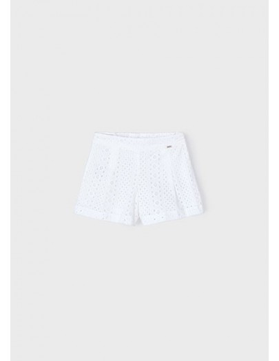 MAYORAL SHORT BRODERIE WHITE