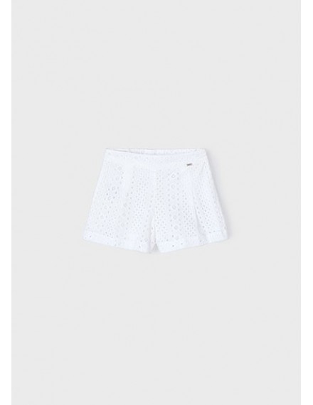 MAYORAL SHORT BRODERIE WHITE