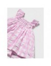 MAYORAL VICHY DRESS PINK/WHITE