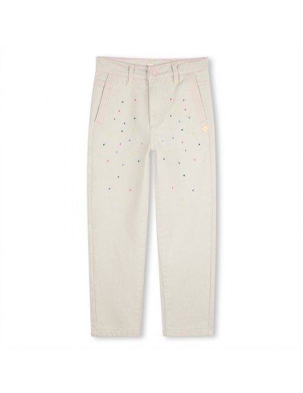 BILLIEBLUSH BROEK SAND STRASS