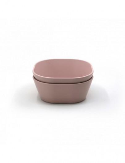 MUSHIE BOWL SQUARE 2 STUKS BLUSH