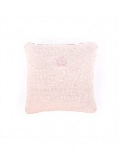 THEOPHILE EN PATACHOU COTTON PINK KUSSEN GEBORDUURD GEWAFELD