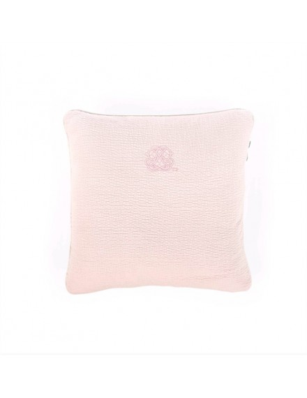 THEOPHILE EN PATACHOU COTTON PINK KUSSEN GEBORDUURD GEWAFELD