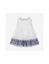 PATACHOU DRESS WHITE BRODERIE MARINE