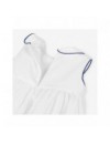 PATACHOU DRESS WHITE BRODERIE MARINE