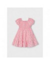 MAYORAL DRESS WITH SMOCK PINK