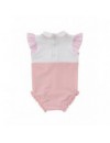 NATINI BODYSUIT BOW STRIPES WHITE-PINK