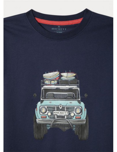 HACKETT T-SHIRT TRUCK NAVY