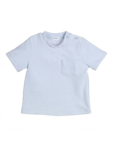 GYMP T-SHIRT IDO POCKET LIGHT BLUE