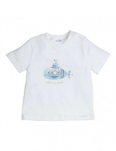 GYMP T-SHIRT AEROBIC DEEP SEA DIVER WHITE