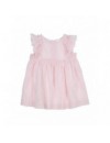 GYMP DRESS PINAFORE FRIDA OLD ROSE/OFF WHITE