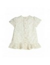 GYMP DRESS JACINDA OFF WHITE/BEIGE