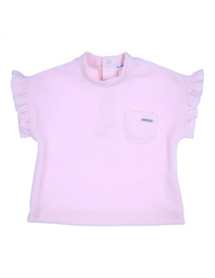 GYMP T-SHIRT IDO RUFFLES ROSE