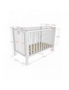 JAXX BABYBED AMORI 60X120 WIT