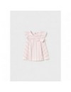 MAYORAL DRESS PINK/WHITE STRIPES