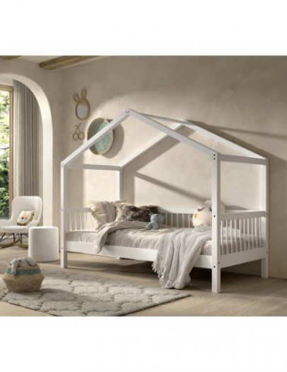 JAXX HUISBED FORREST BEECH WHITE 90x200CM