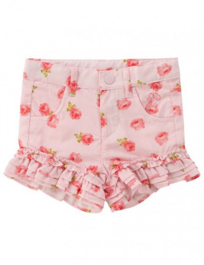 NATINI SHORT FLOWER RUFFLE PINK