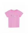 LIU JO T-SHIRT DOG FUNNY PINK