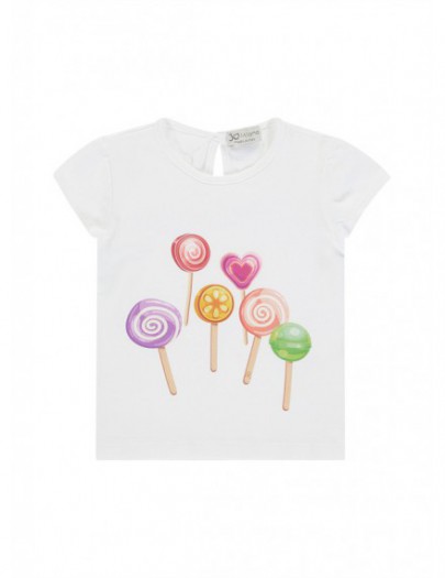 JO MILANO T-SHIRT CANDY WHITE