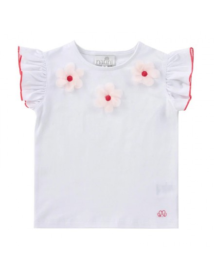 NATINI T-SHIRT ROSIE WHITE