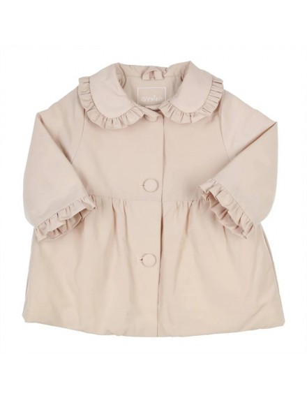 GYMP COAT TRENCH RUFFLES BEIGE