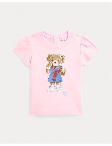 RALPH LAUREN T-SHIRT PINK POLO BEAR