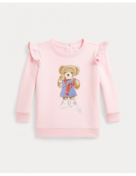 RALPH LAUREN SWEATER PINK POLO BEAR