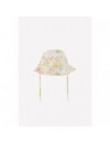 TARTINE ET CHOCOLAT SUN HAT ECRU FLOWERS