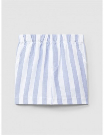 LARANJINHA SHORT WHITE/BLUE STRIPES