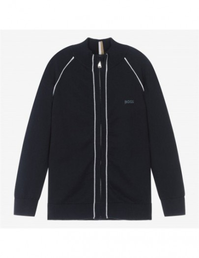 BOSS CARDIGAN DONKERBLAUW