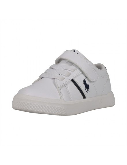 RALPH LAUREN SNEAKERS WHITE NAVY