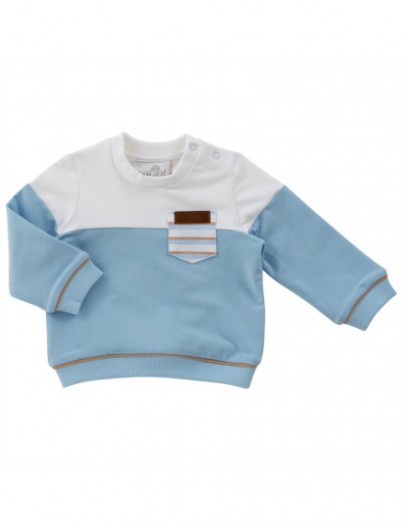 NATINI SWEATER SEPPE WHITE/BLUE