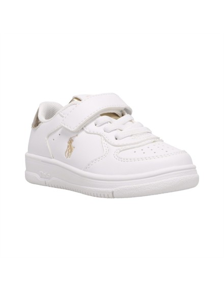 RALPH LAUREN SNEAKERS WHITE GOLD