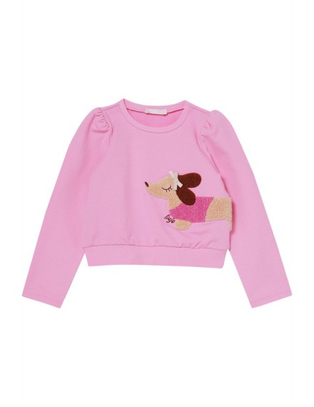 LIU JO SWEATER DOG PINK