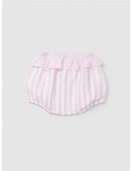 LARANJINHA SHORT PINK/WHITE STRIPES